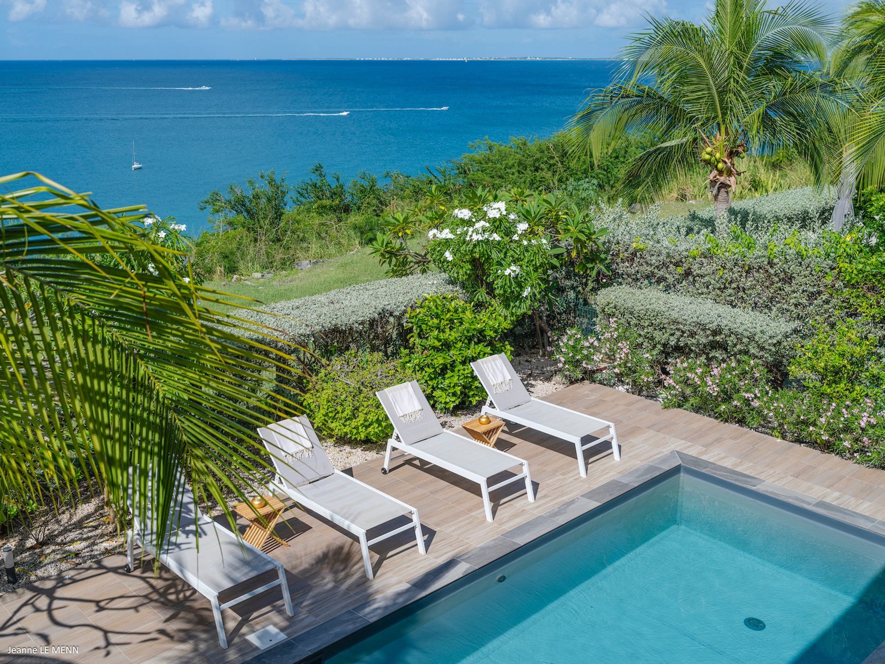 Views of the pool from the terrace